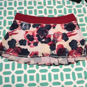 lulu lemon floral tennis skirt